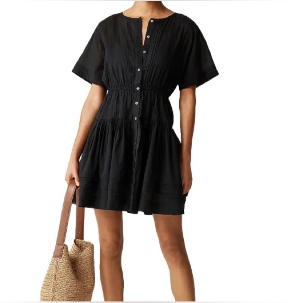 J. Crew Pintuck mini shirt-dress